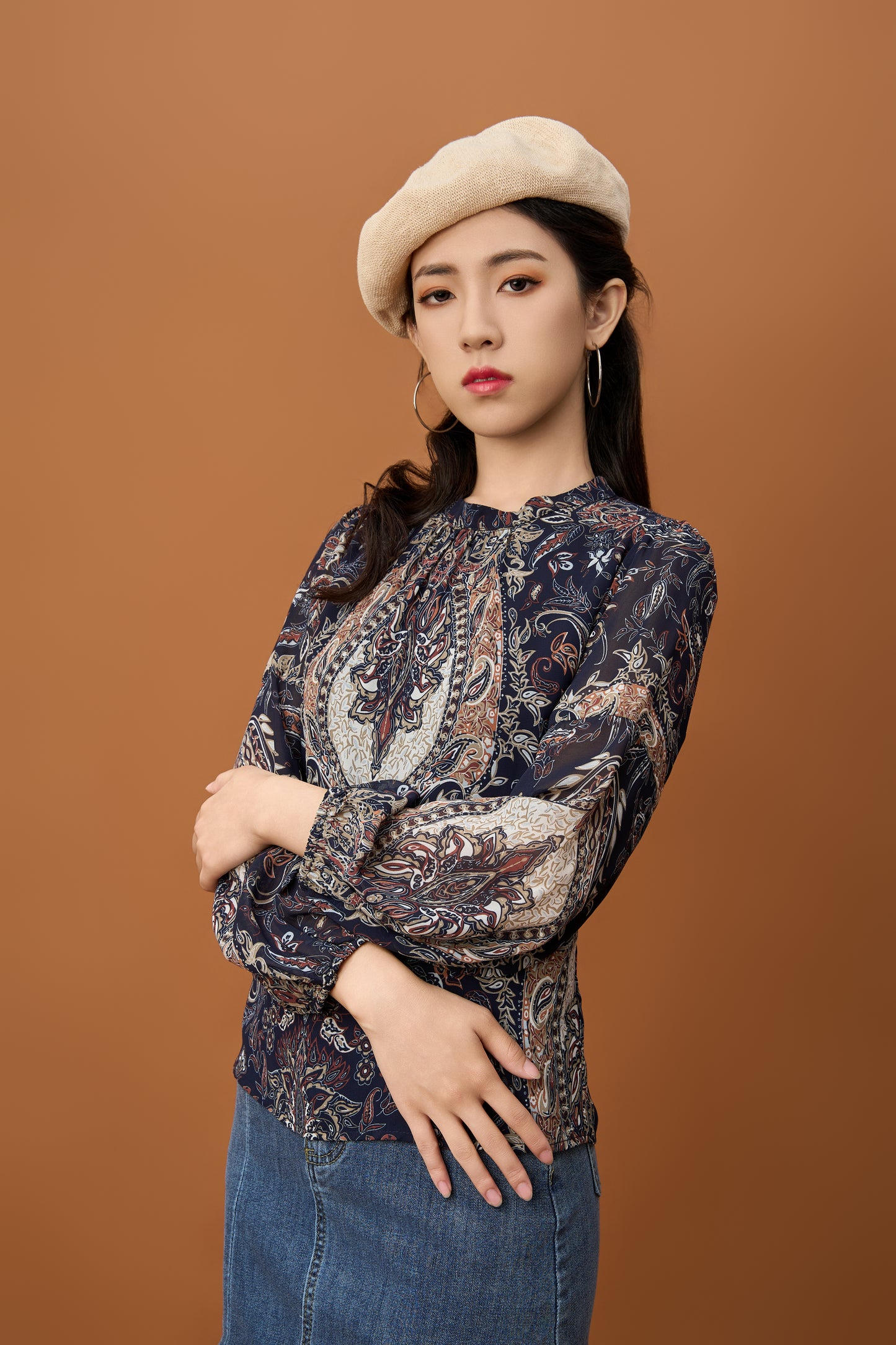 Paisley Print Blouse