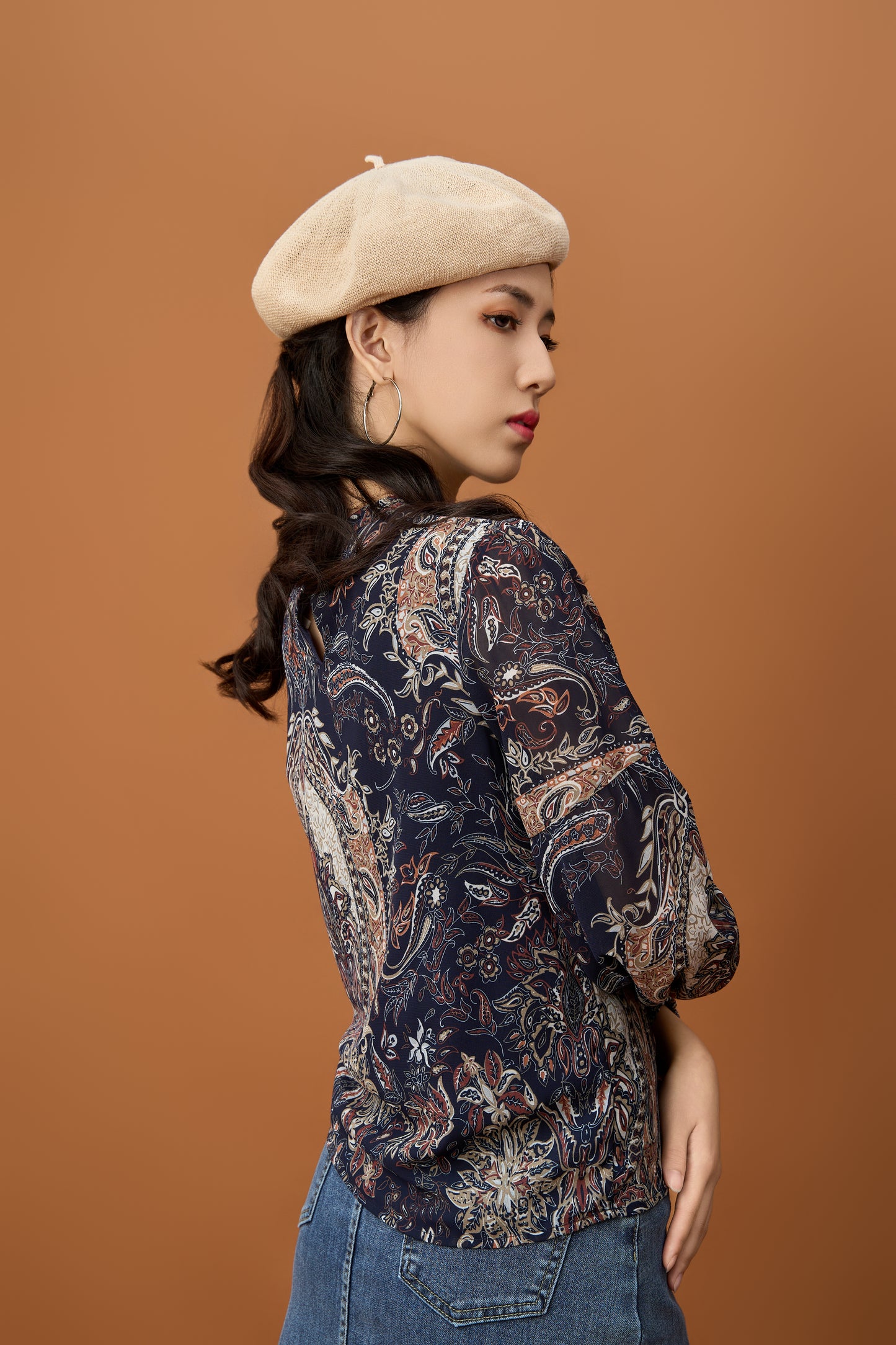 Paisley Print Blouse