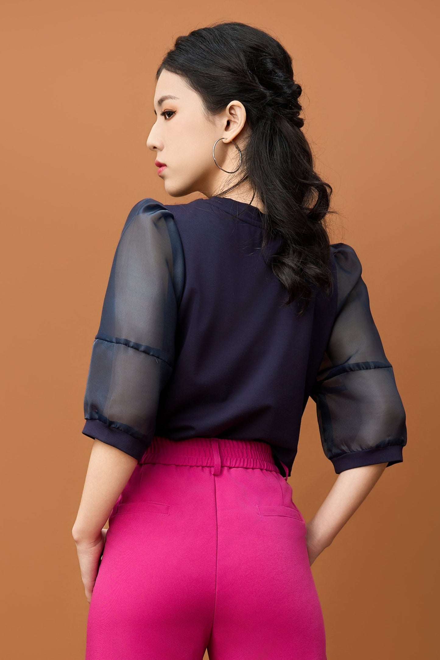 Modern Top With Puff Sleeve