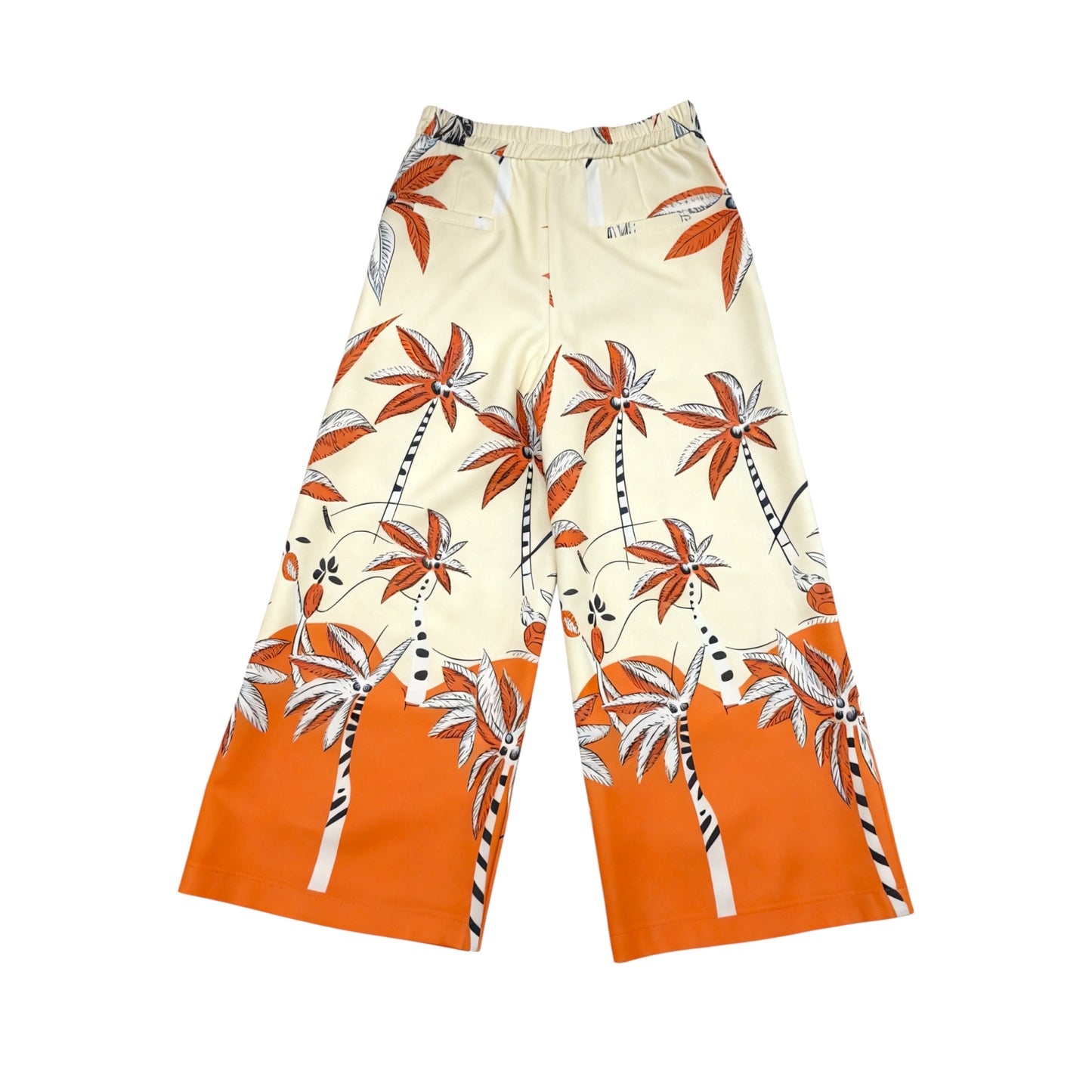 Tropical Palm Wide Trouser