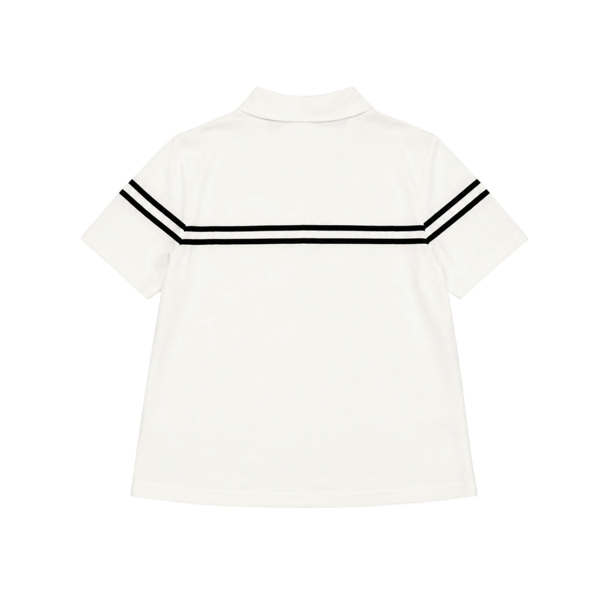 Sporty Striped Half Zip Top