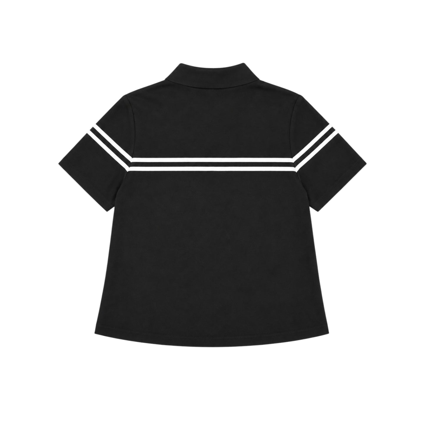 Sporty Striped Half Zip Top