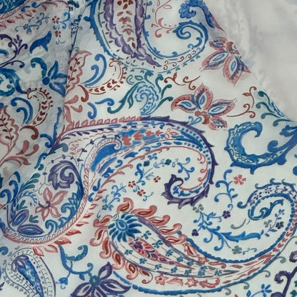 Paisley Print Chiffon Blouse