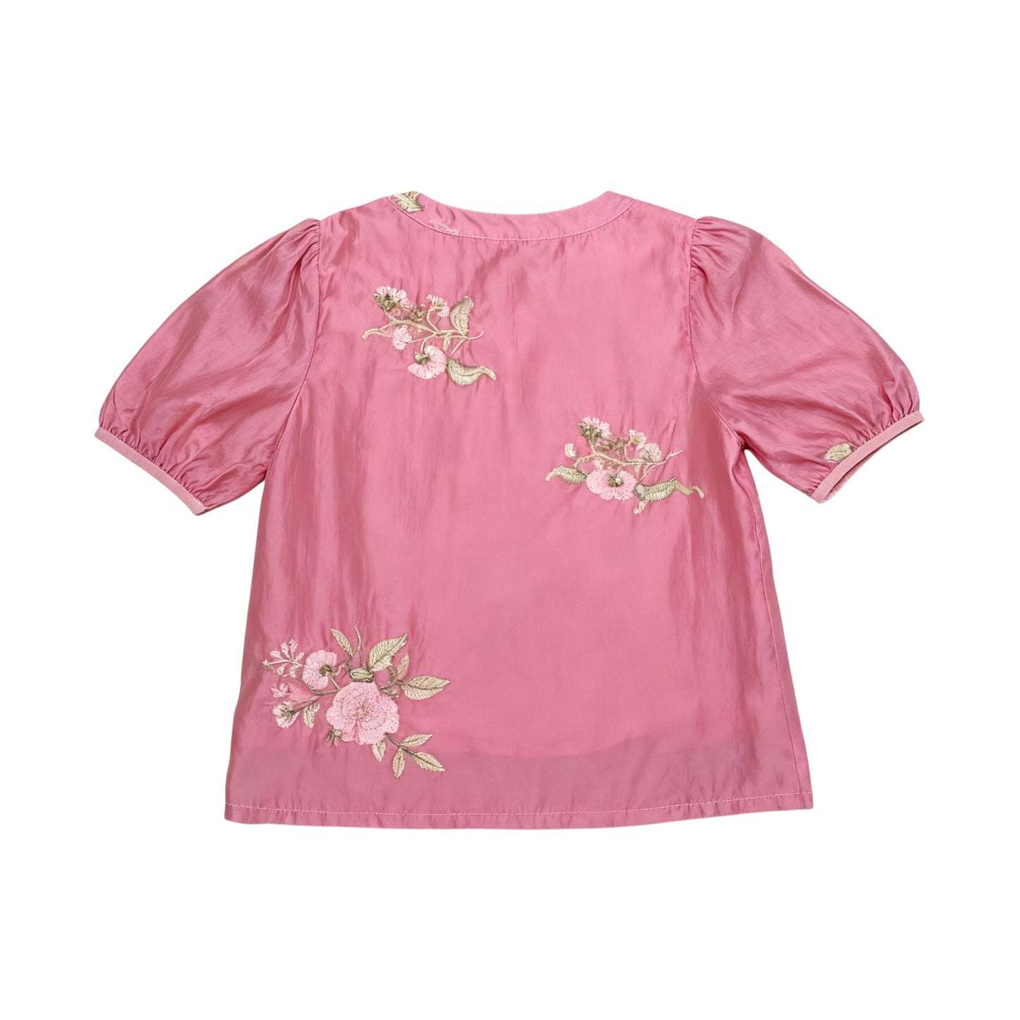 Romantic Rose Embroidery Blouse