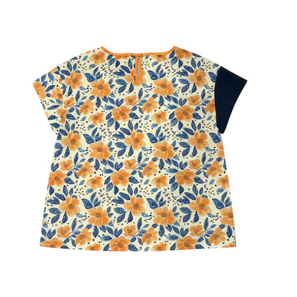 Asymmetrical Floral Top