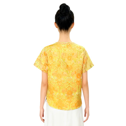 Woven Chinese Fusion Top
