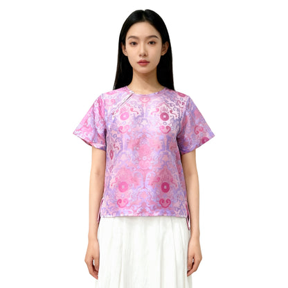 Woven Chinese Fusion Top