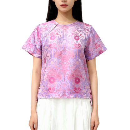Woven Chinese Fusion Top