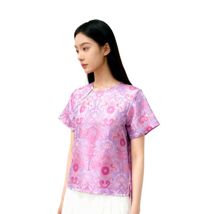 Woven Chinese Fusion Top
