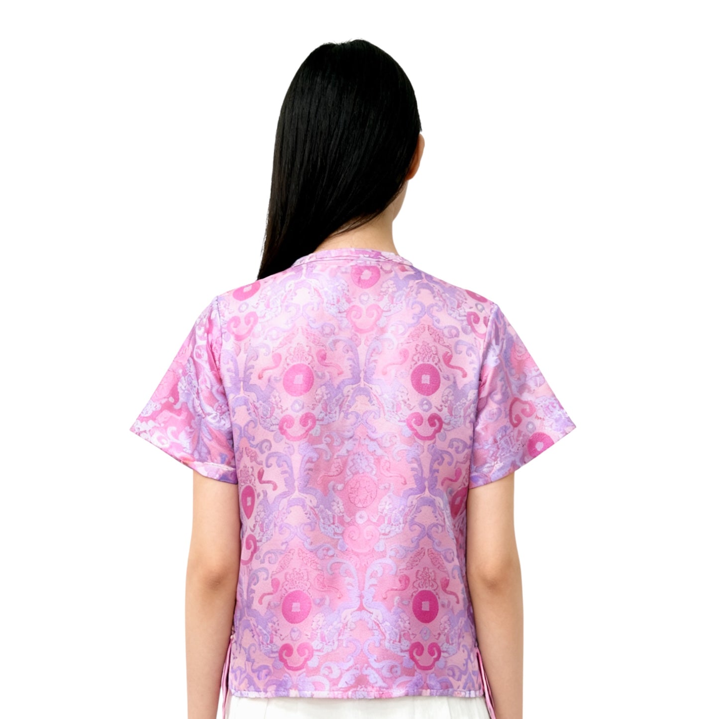 Woven Chinese Fusion Top