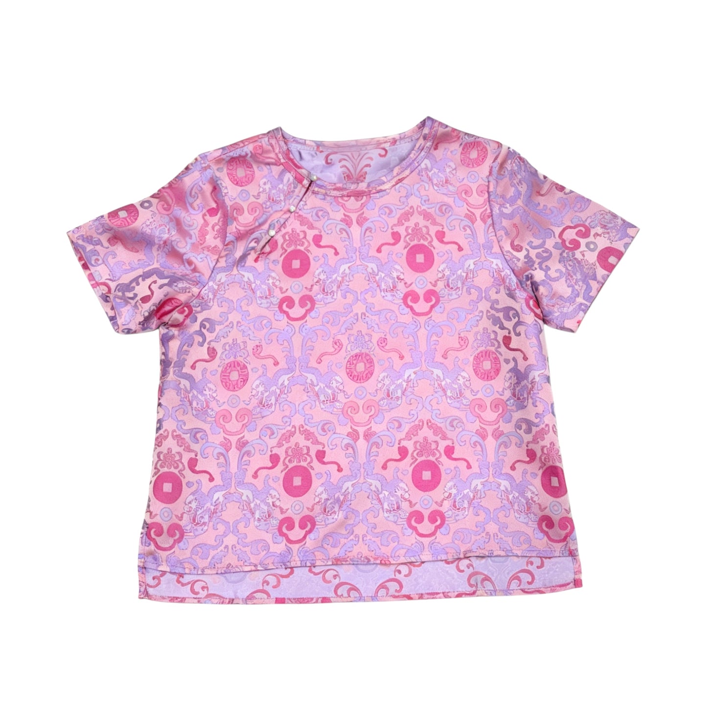 Woven Chinese Fusion Top