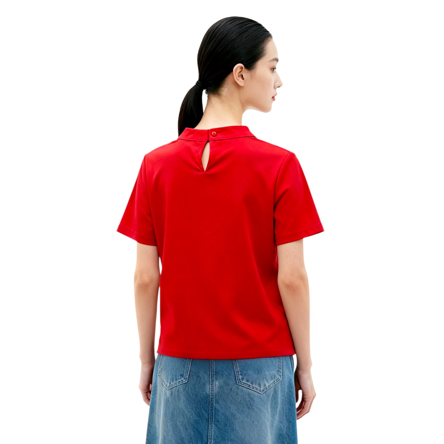 Top with floral cut-out lace