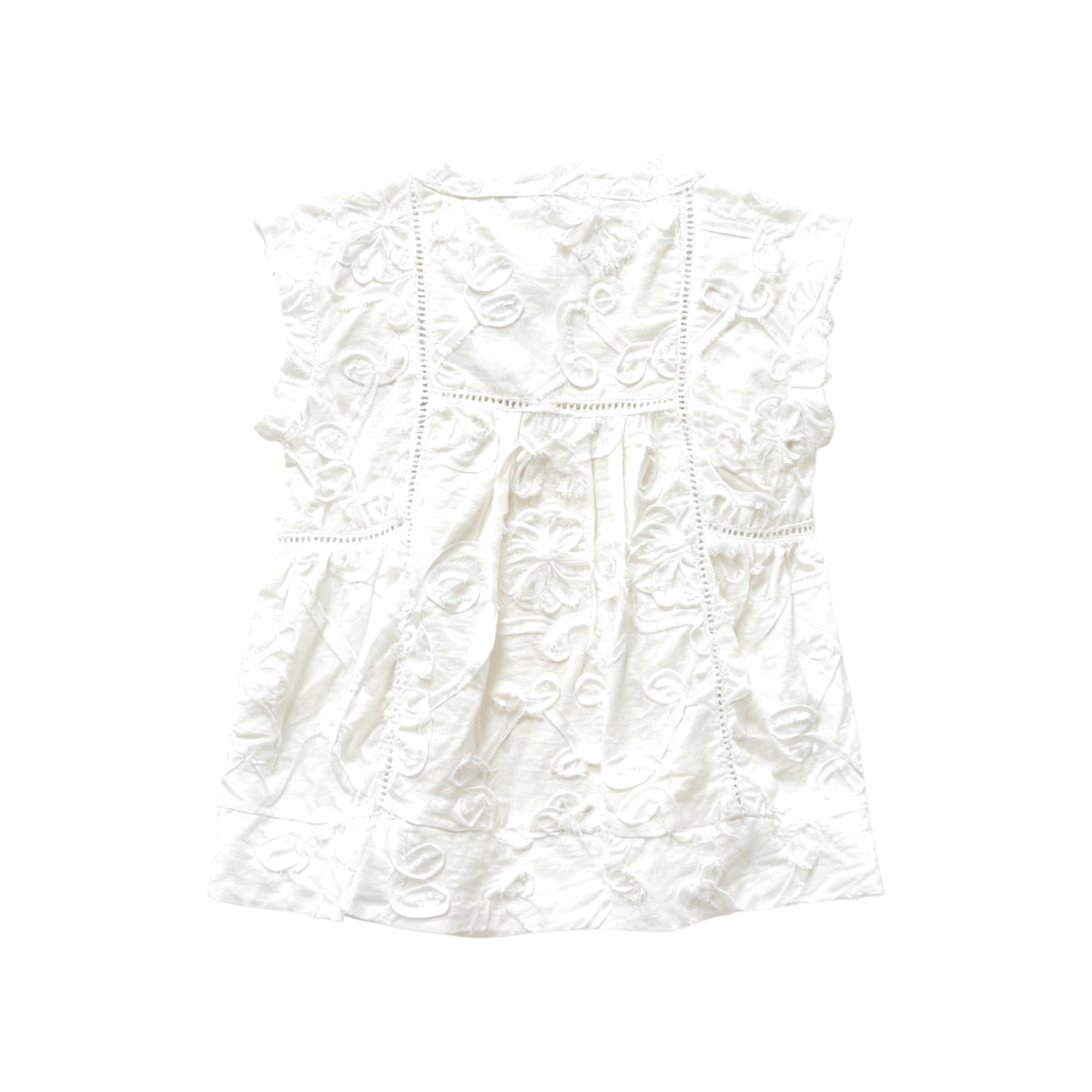 Embroidered Sleeveless Top