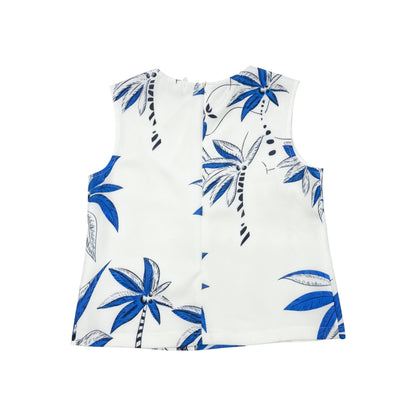 Tropical Plam Sleveless Top