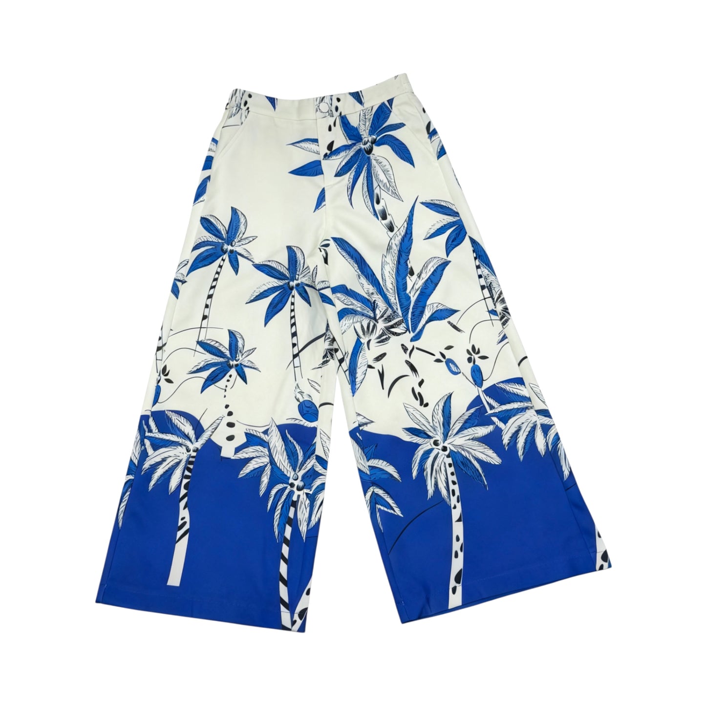 Tropical Palm Wide Trouser