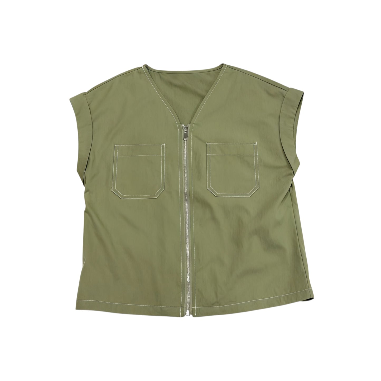 Utility-Inspired Sleeveless Tops