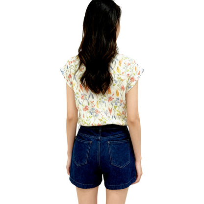 Tropical Print Short Sleeve Shirt