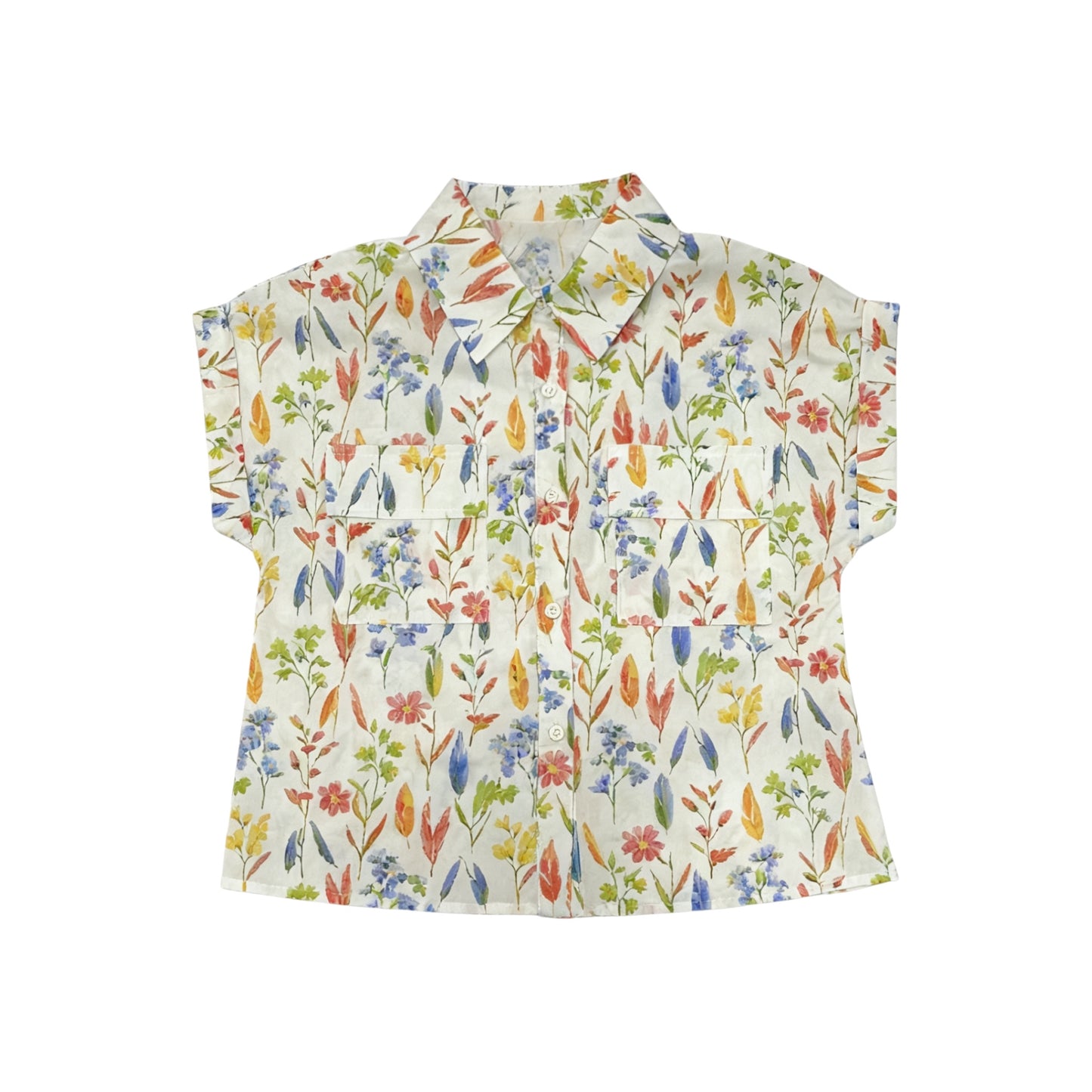 Tropical Print Short Sleeve Shirt