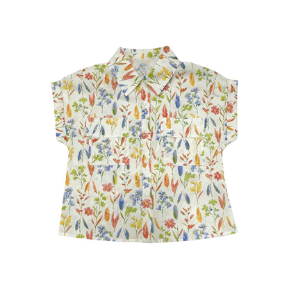 Tropical Print Short Sleeve Shirt