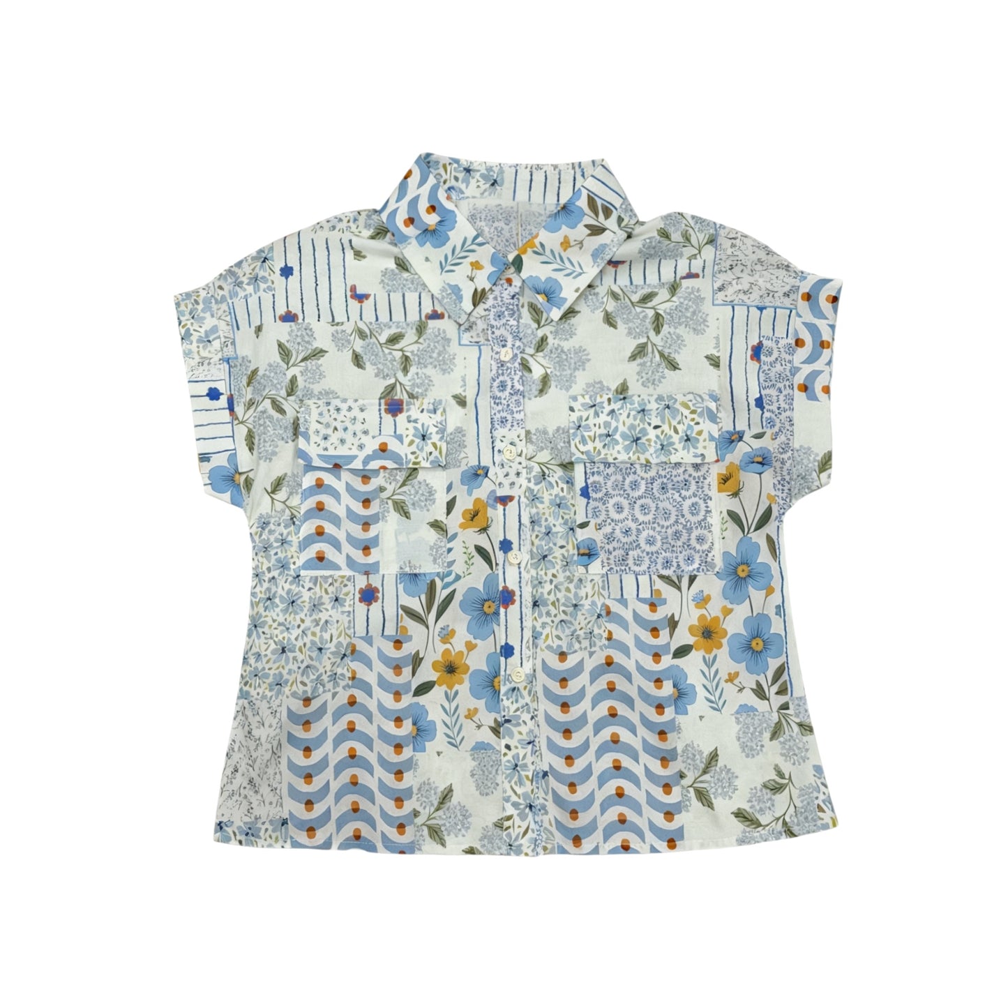 Tropical Print Short Sleeve Shirt