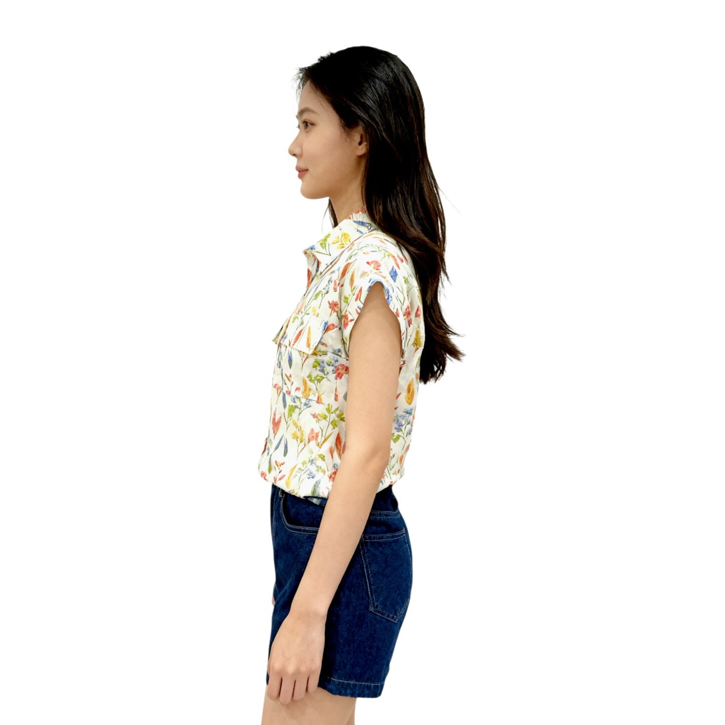 Tropical Print Short Sleeve Shirt