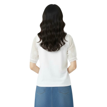 Oopaque Woven Sleeve Top