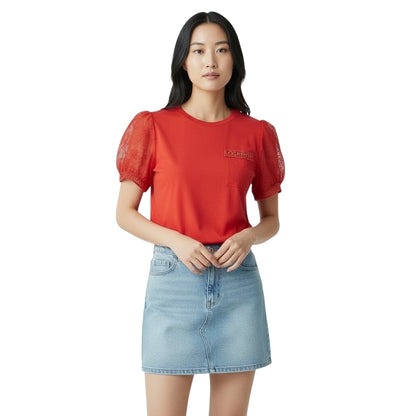 Oopaque Woven Sleeve Top