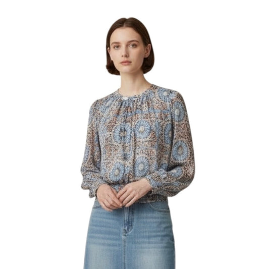 Long Sleeve Floral Blouse