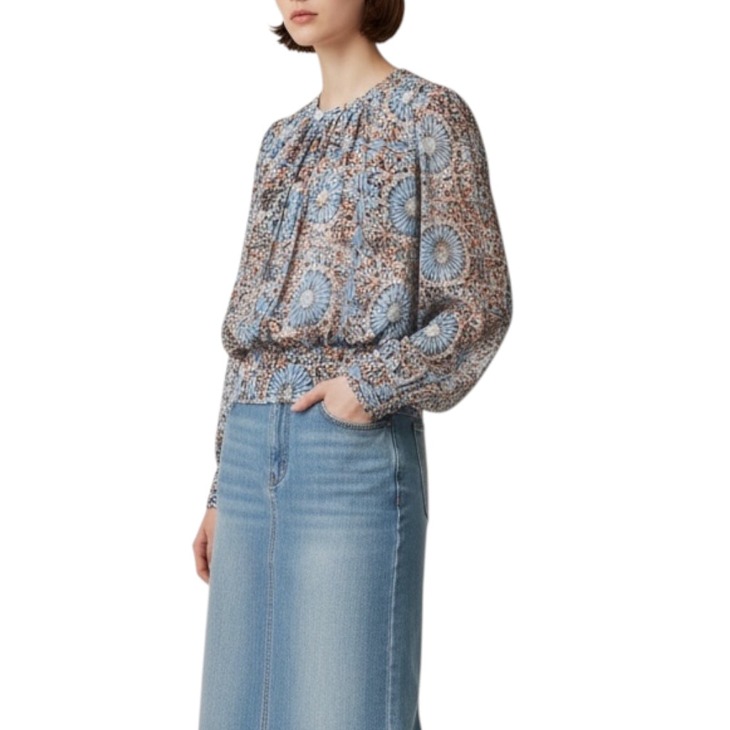 Long Sleeve Floral Blouse