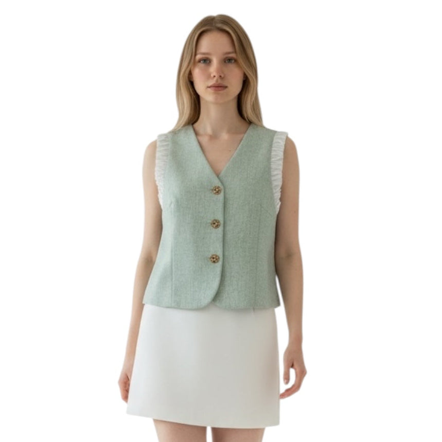 V-Neck Waistcoat Jacket