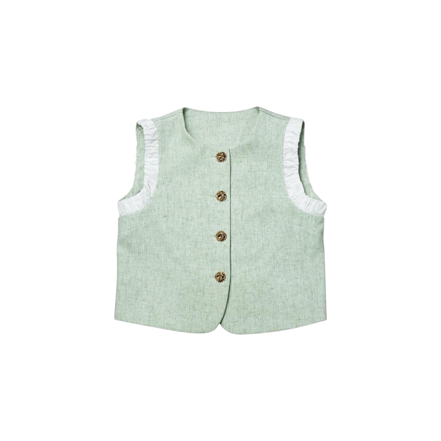 V-Neck Waistcoat Jacket