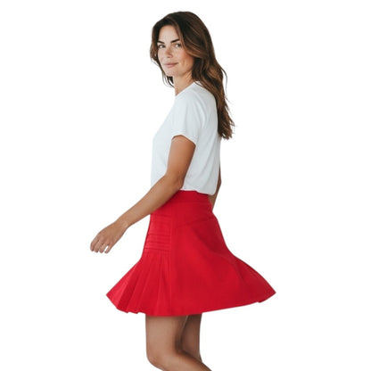 Pleated Short Skirt