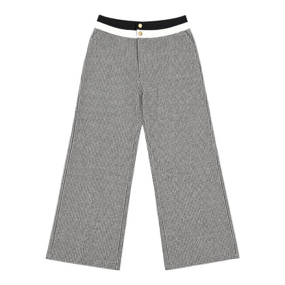 Wide Leg Checkers Trouser
