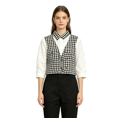 Checker Vest Shirt