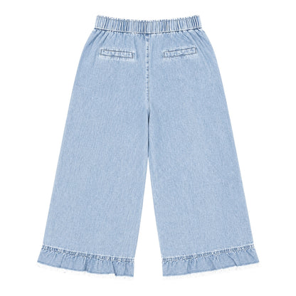 Denim Flared Culottes