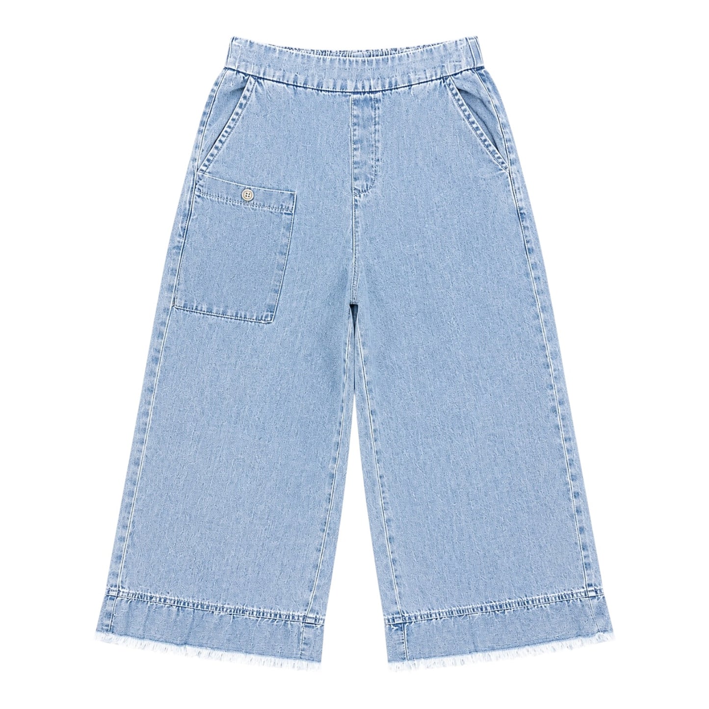 Denim Flared Culottes