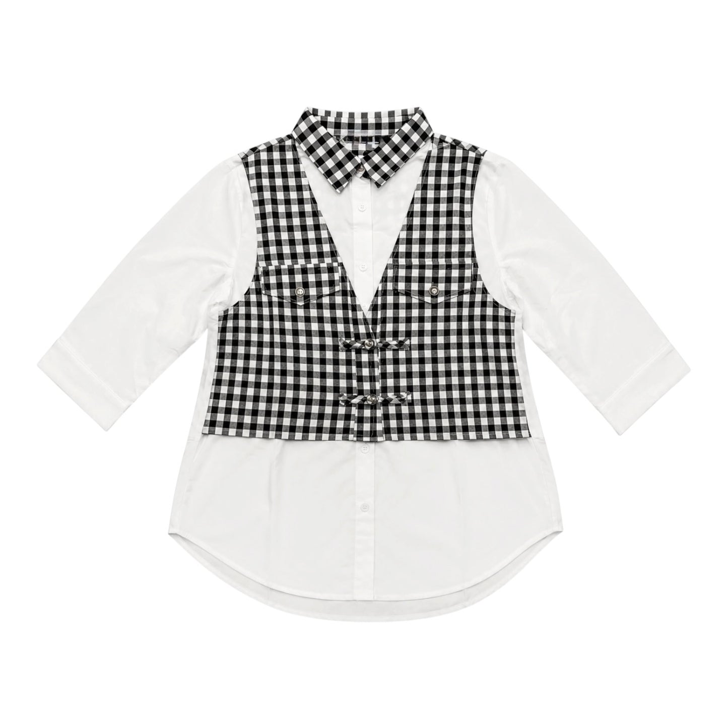 Checker Vest Shirt