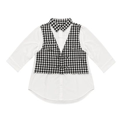 Checker Vest Shirt