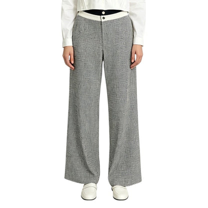 Wide Leg Checkers Trouser