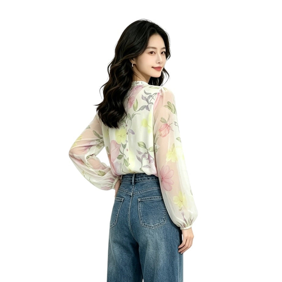 Chiffon Floral Blouse