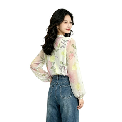 Chiffon Floral Blouse