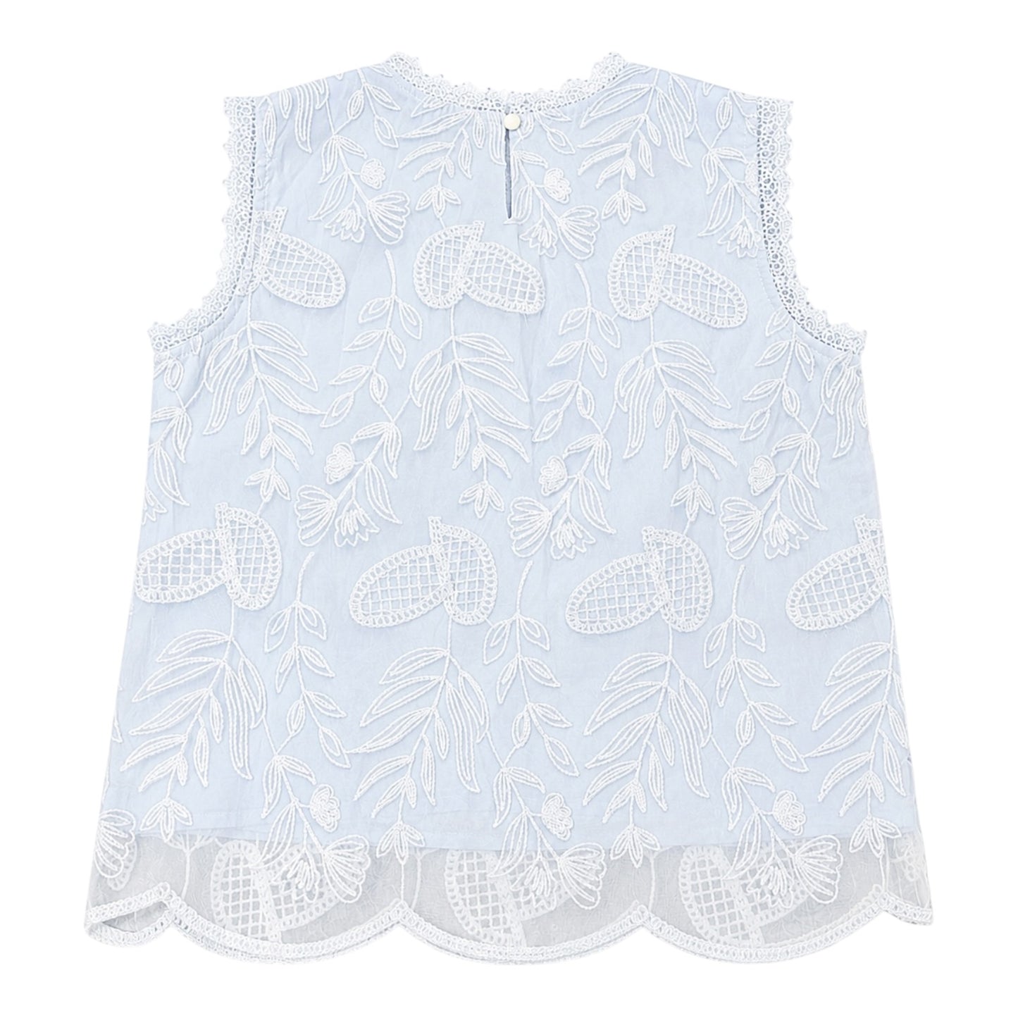 Sleeveless Lace Blouse