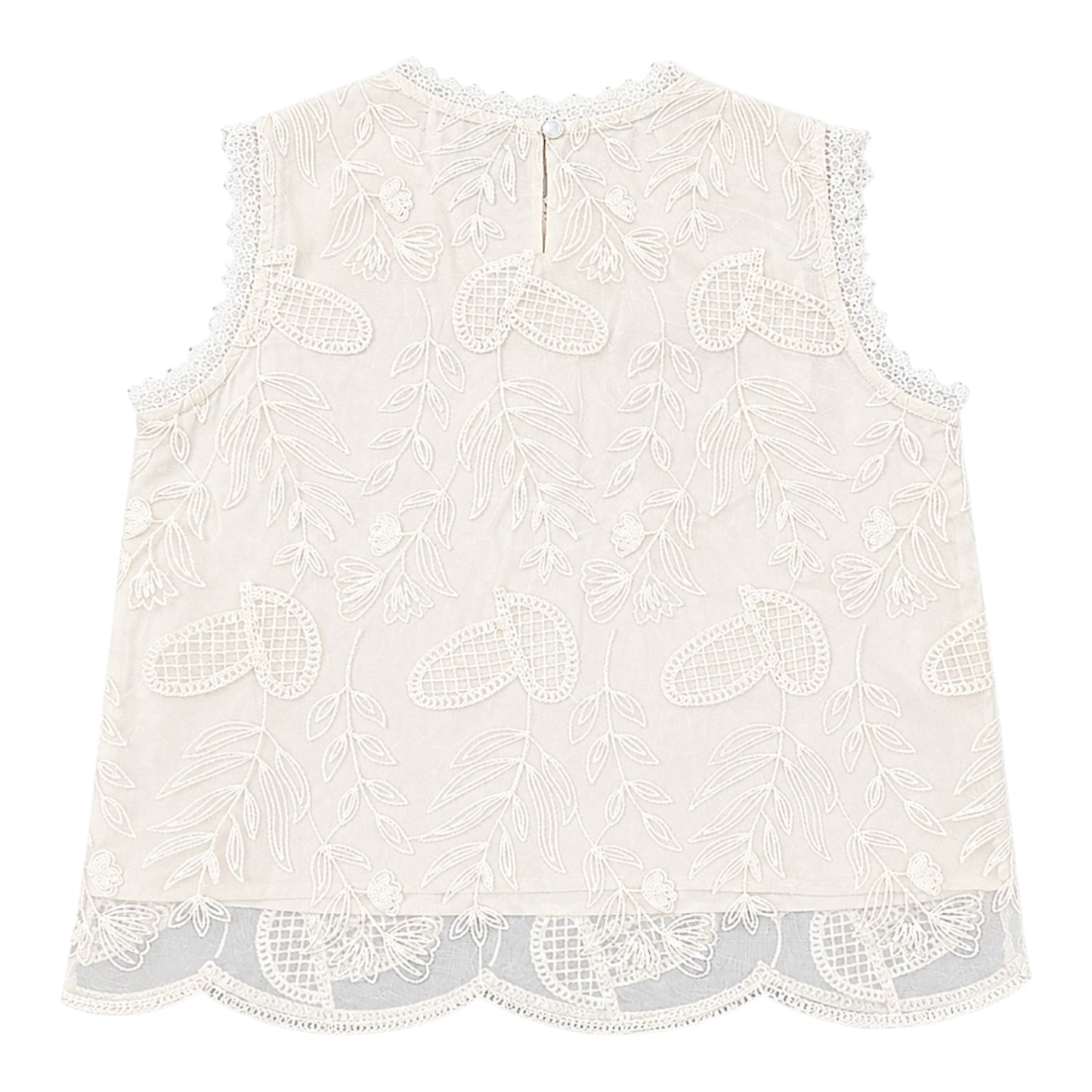 Sleeveless Lace Blouse
