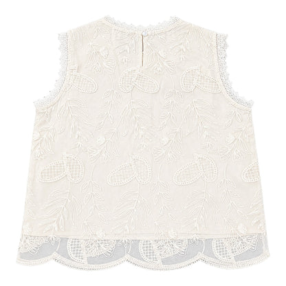 Sleeveless Lace Blouse
