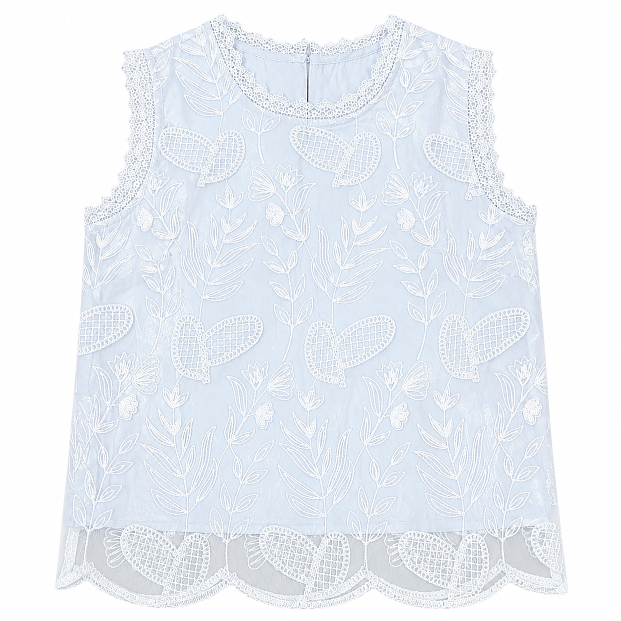 Sleeveless Lace Blouse