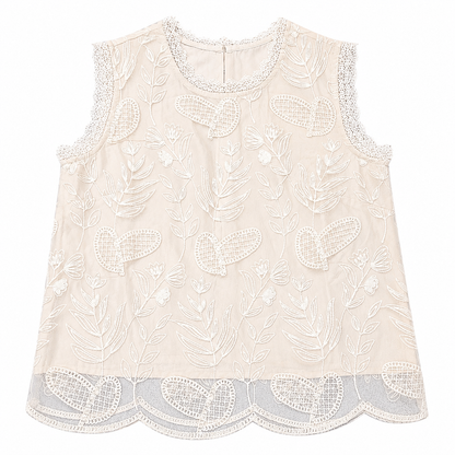 Sleeveless Lace Blouse