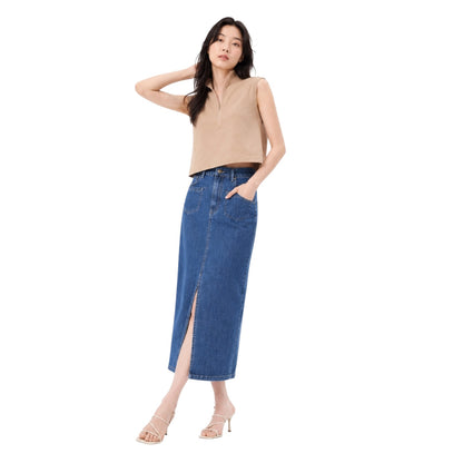 Sleeveless Quarter-Zip Top
