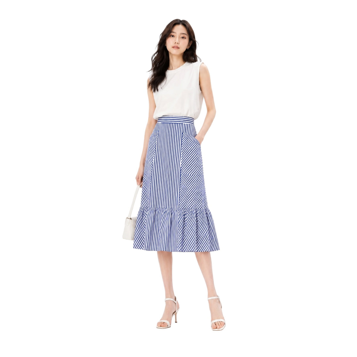 Bubble Hem Sleeveless Top