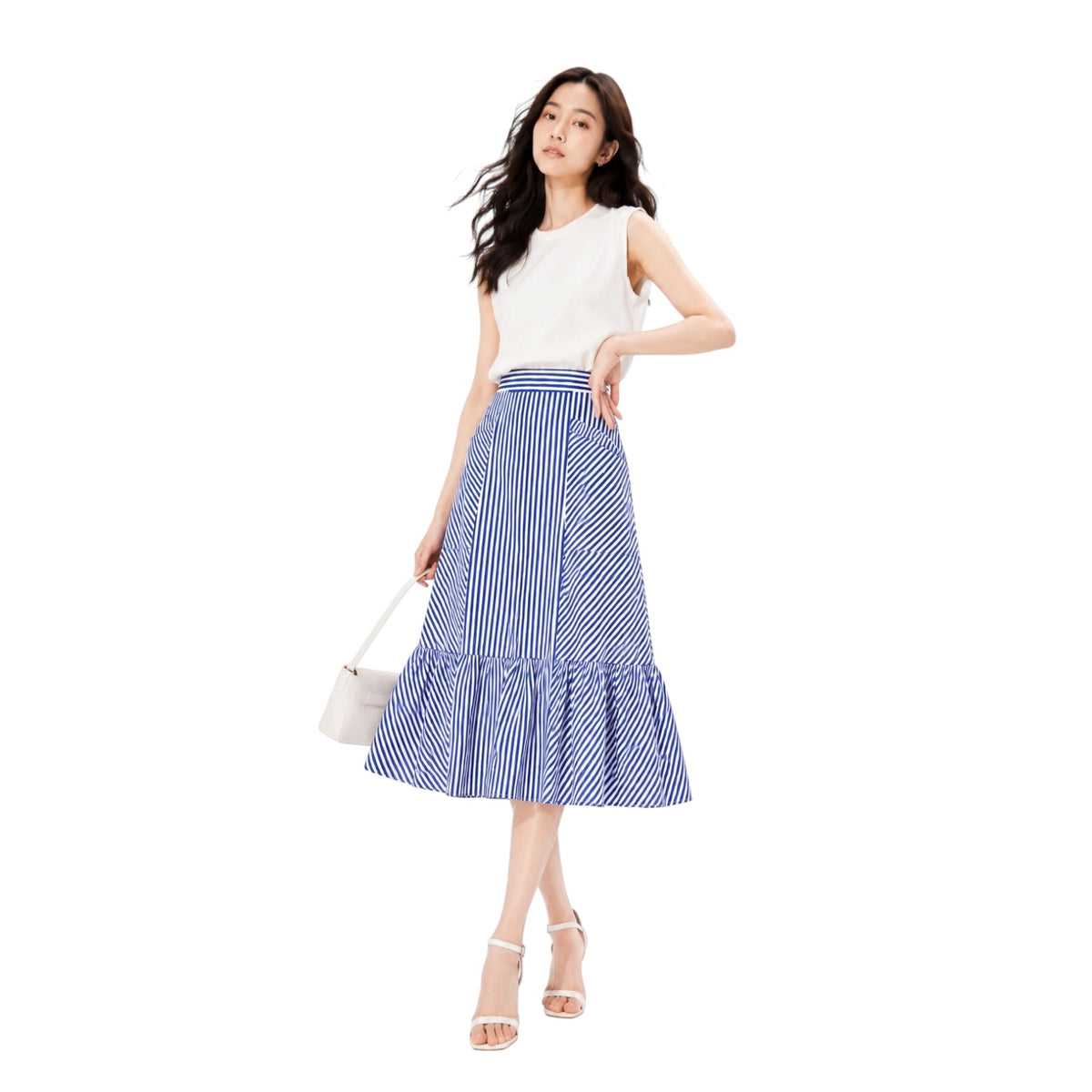 Bubble Hem Sleeveless Top