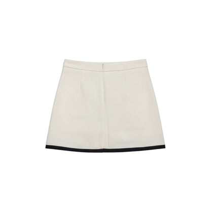 Minimalist Skirt With Contrast Detailing